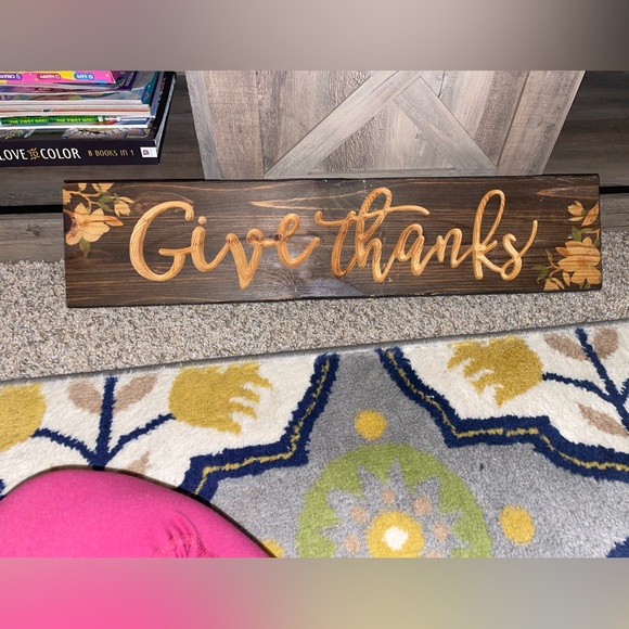 Give thanks sign 3ft X 3 in - Picture 2 of 3